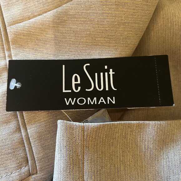 NWT Le Suit soft taupe lined blazer sz 20W - Picture 10 of 13